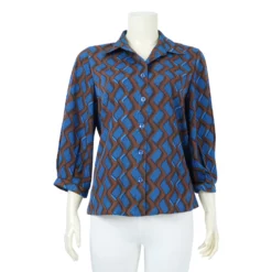 เสื้อเชิ้ตแขน 3 ส่วน ลายโมดา เวฟ - Image 2