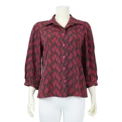 เสื้อเชิ้ตแขน 3 ส่วน ลายโมดา เวฟ - Image 3