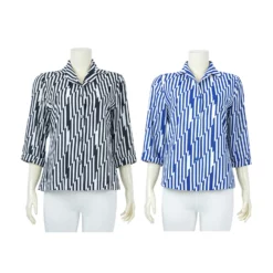 เสื้อเชิ้ตแขน 3 ส่วน ลายทาง