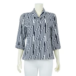 เสื้อเชิ้ตแขน 3 ส่วน ลายทาง - Image 2