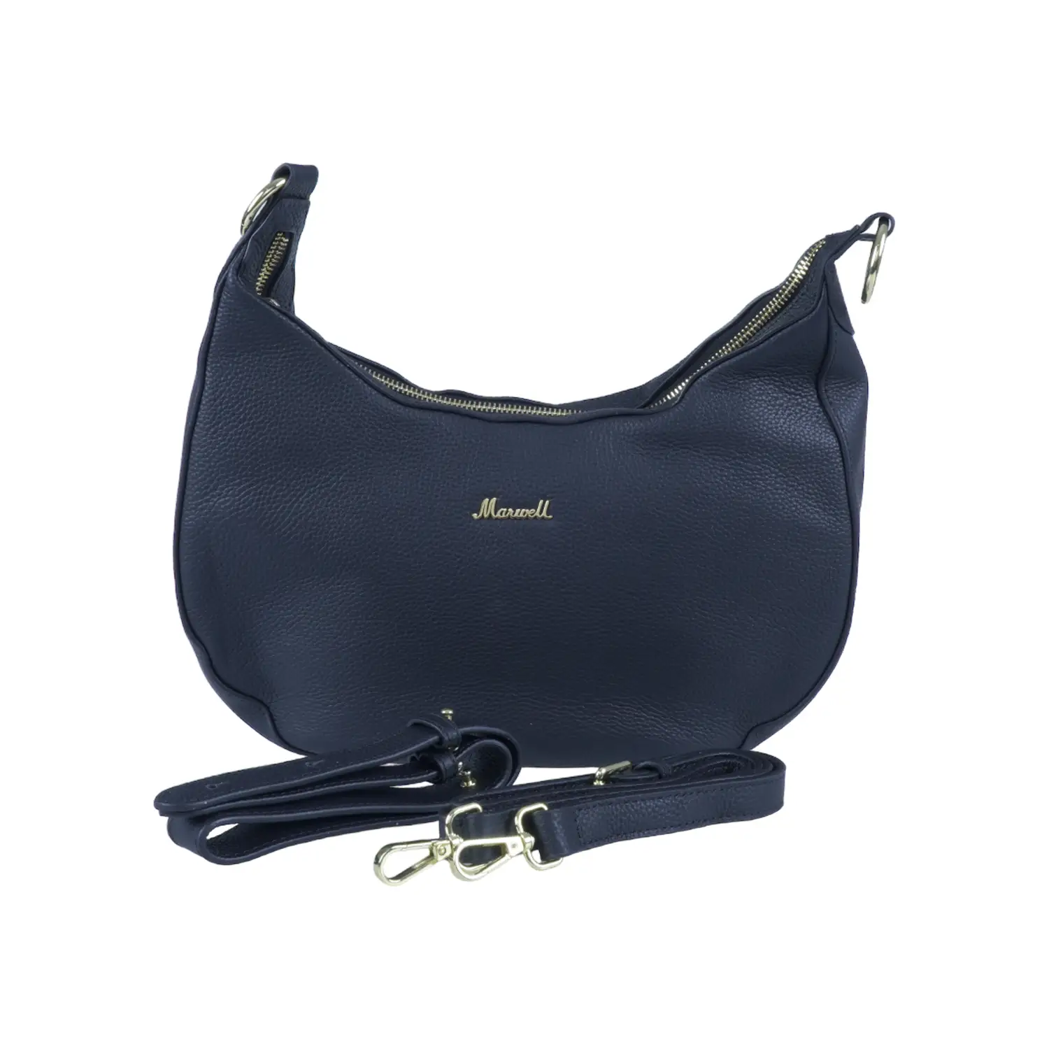 กระเป๋าถือหนังวัว ปั๊มลายลิ้นจี่ใหญ่ ทรงโฮโบ (Hobo) (ใช้ได้ 2 แบบ) - Image 5