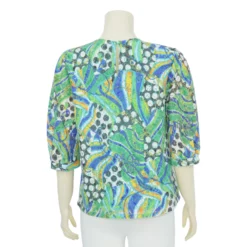 เสื้อคอกลม แขนพอง 3 ส่วน ผ้าลูกไม้ราเชล - Image 3
