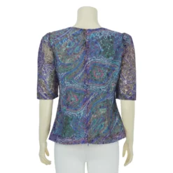 เสื้อคอวี แขนฟิลิปปินส์ 3 ส่วน ผ้าลูกไม้ราเชล - Image 3