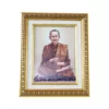 ภาพอัญมณี รูปหลวงพ่อโต กรอบทองสไตล์วินเทจ