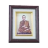 ภาพอัญมณี รูปหลวงพ่อโต กรอบสีไม้ลายหมุดทอง