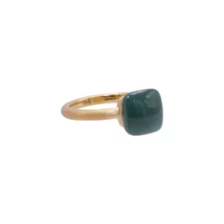 แหวนเงิน925 ชุบทอง24K ประดับหยกเจไดต์ - Image 2