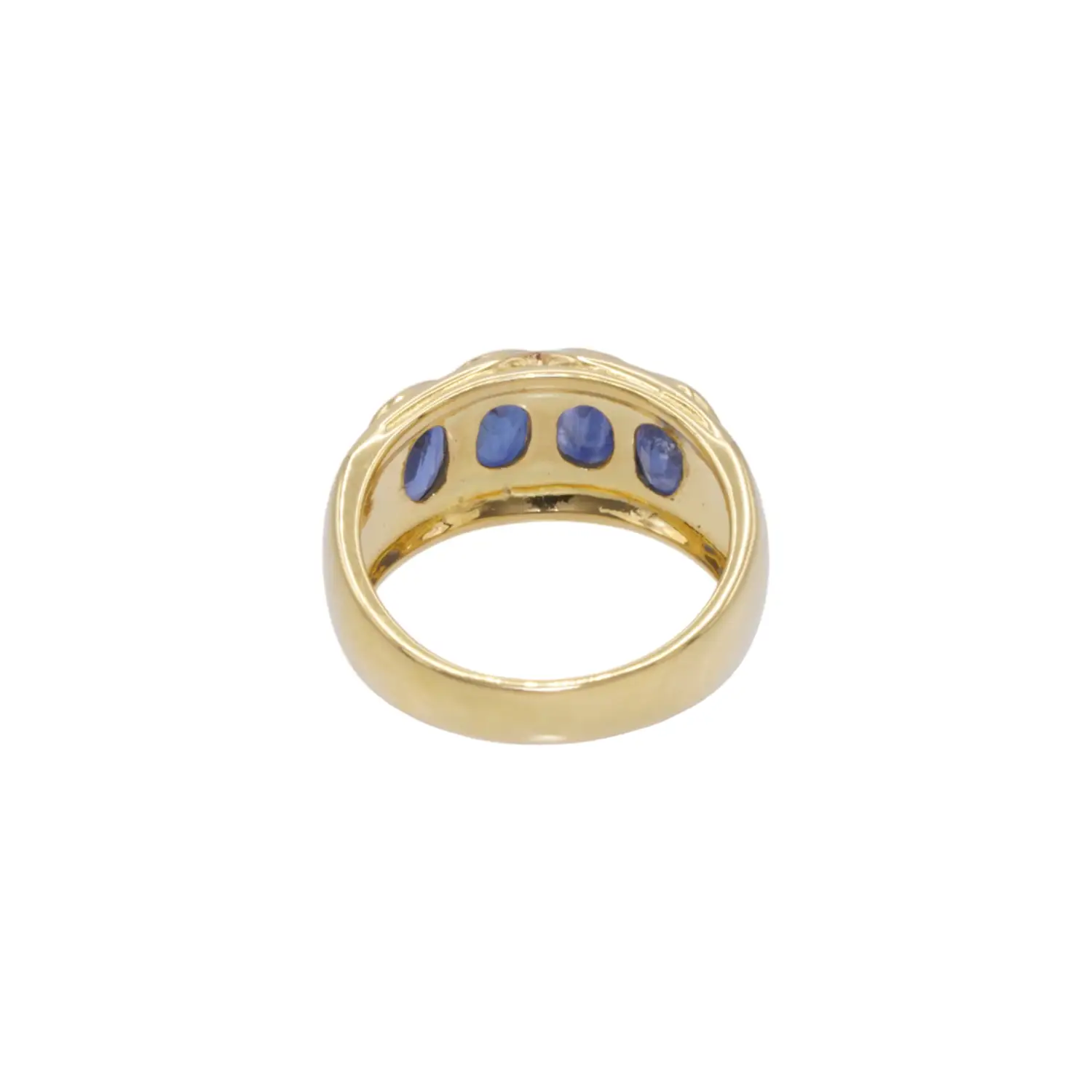 แหวนเงิน925 ชุบทอง18K ประดับไพลิน - Image 4