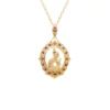จี้พญานาค ประดับทับทิม พร้อมสร้อยคอ เงิน925 ชุบทอง14K