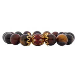 สร้อยข้อมือแก้วตาเสือ พร้อมส่วนตกแต่งลงยาสี - Image 2
