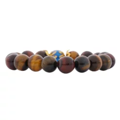 สร้อยข้อมือแก้วตาเสือ พร้อมส่วนตกแต่งลงยาสี - Image 10