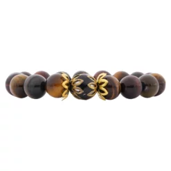 สร้อยข้อมือแก้วตาเสือ พร้อมส่วนตกแต่งลงยาสี - Image 6