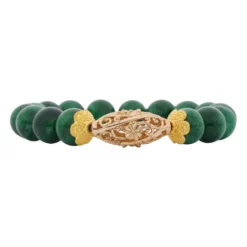 สร้อยข้อมือควอตซ์ สีมอว์ ซิท ซิท  พร้อมส่วนตกแต่ง แกะสลักลาย