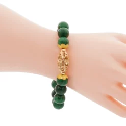 สร้อยข้อมือควอตซ์ สีมอว์ ซิท ซิท พร้อมส่วนตกแต่ง แกะสลักลาย - Image 2