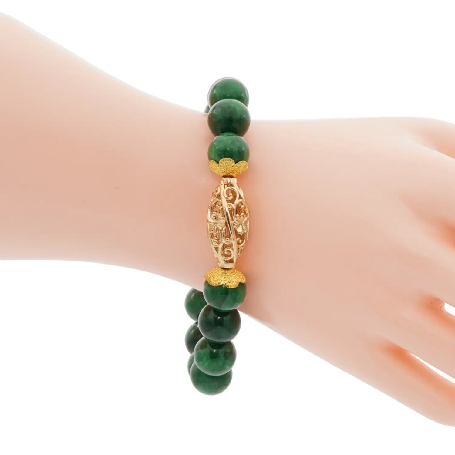 สร้อยข้อมือควอตซ์ สีมอว์ ซิท ซิท พร้อมส่วนตกแต่ง แกะสลักลาย - Image 2