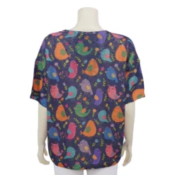 เสื้อคาร์ดิแกนคอวี แขนสั้น ผ้าทอเกาหลี - Image 5