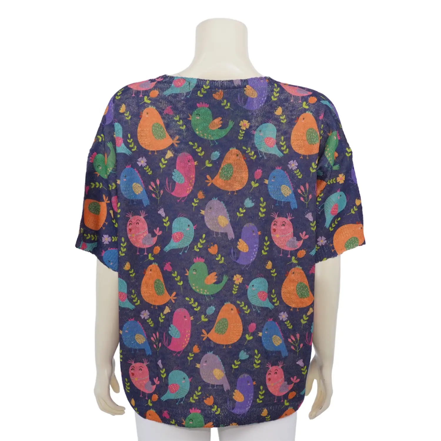 เสื้อคาร์ดิแกนคอวี แขนสั้น ผ้าทอเกาหลี - Image 5