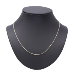 สร้อยคอทอง18K ลายกล่องเจียเหลี่ยมเพชร - Image 3