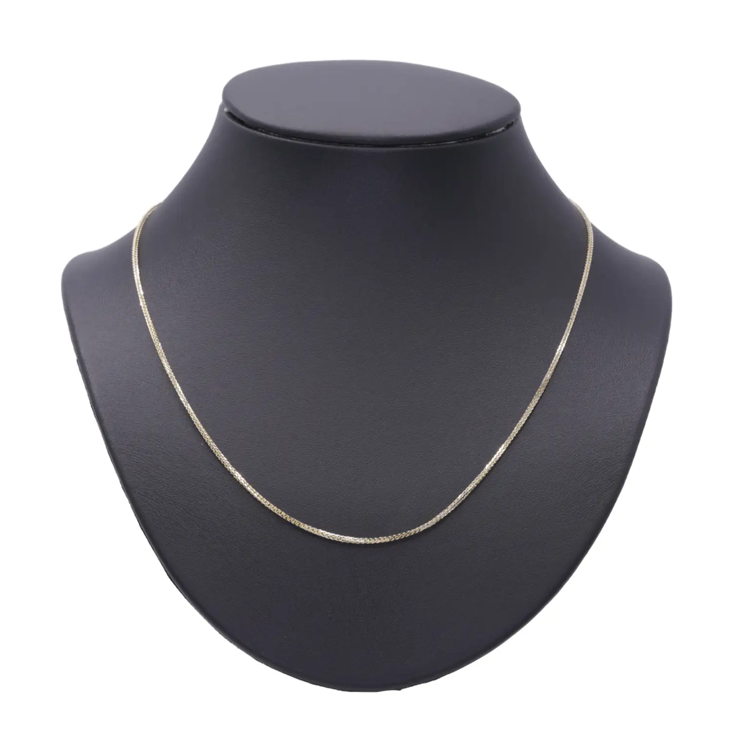 สร้อยคอทอง18K ลายกล่องเจียเหลี่ยมเพชร - Image 3