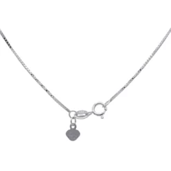 สร้อยคอทองขาว18K ลายกล่องสลับลายเกลียว - Image 3