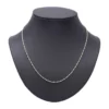 สร้อยคอทอง18K และทองขาว18K ลายลูกบอลเจียเหลี่ยมเพชร ดีไซน์ 2 กษัตริย์