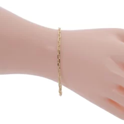 สร้อยข้อมือ ลายกุชชี่ เจียเหลี่ยมเพชร - Image 4