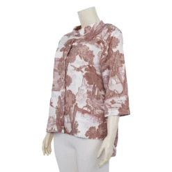 เสื้อคอกลม แขน 3 ส่วน ผ้าลายสัตว์ป่า - Image 2