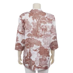 เสื้อคอกลม แขน 3 ส่วน ผ้าลายสัตว์ป่า - Image 3