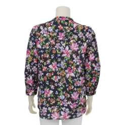 เสื้อเชิ้ตคอจีน แขนพองยาว 5 ส่วน ผ้าคอตตอน วอยล์ - Image 2