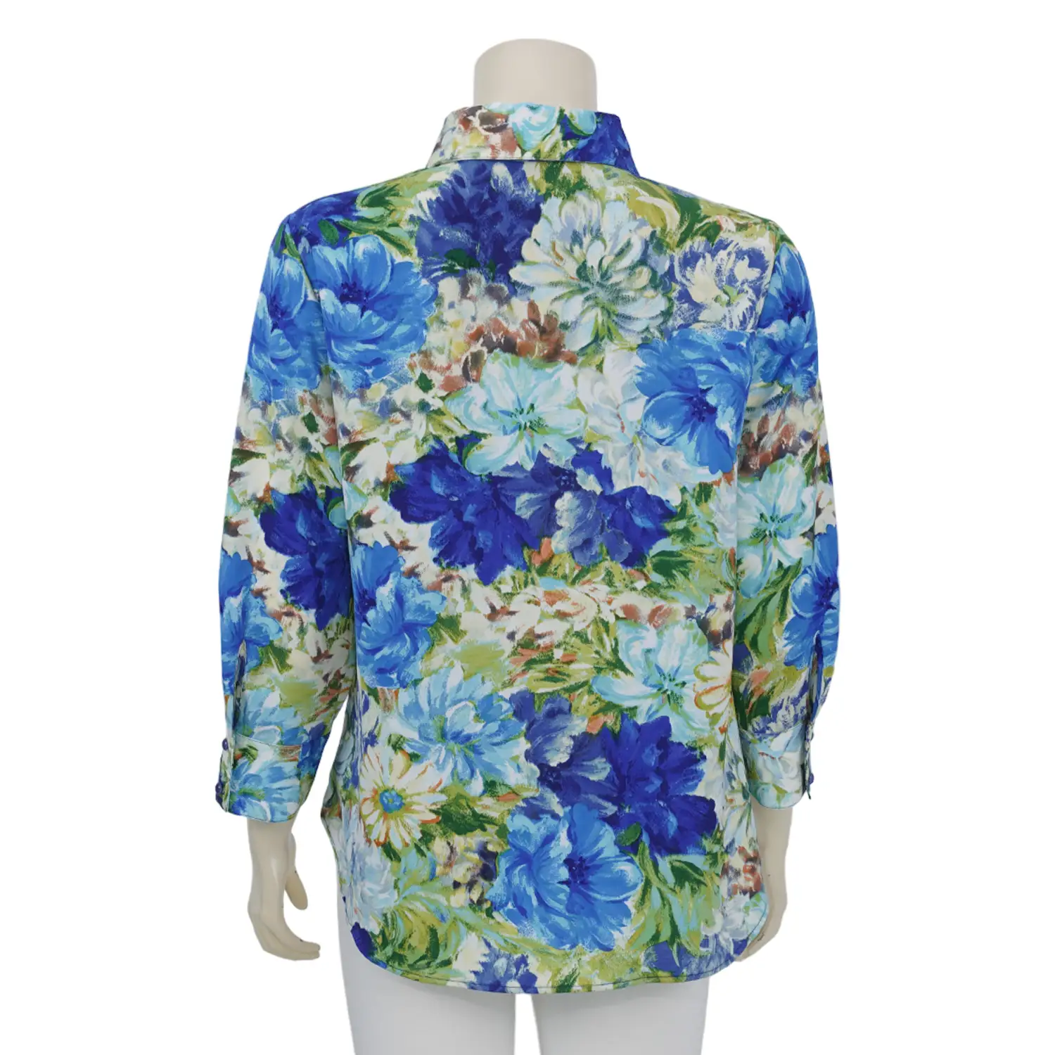 เสื้อเชิ้ต แขน 5 ส่วน ผ้าวอยล์ลายฟลอรัล - Image 2