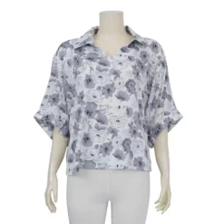เซตเสื้อคอปก ผ้าชาร์มัวพิมพ์ลาย และผ้าซาตินสีพื้น (2 ตัว/เซต) - Image 4