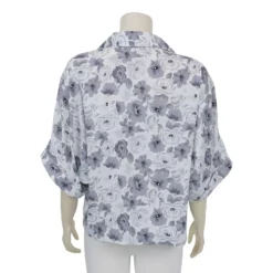 เซตเสื้อคอปก ผ้าชาร์มัวพิมพ์ลาย และผ้าซาตินสีพื้น (2 ตัว/เซต) - Image 2