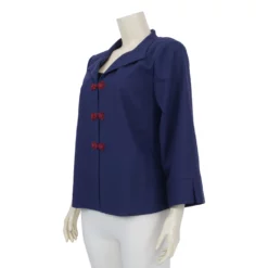 เสื้อคอจีน แขน 3 ส่วน ผ้าลินินผสม พร้อมเสื้อแขนกุด - Image 7