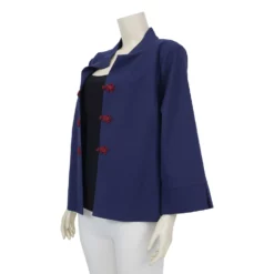 เสื้อคอจีน แขน 3 ส่วน ผ้าลินินผสม พร้อมเสื้อแขนกุด - Image 5