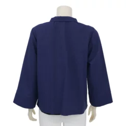 เสื้อคอจีน แขน 3 ส่วน ผ้าลินินผสม พร้อมเสื้อแขนกุด - Image 4