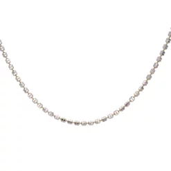 สร้อยคอทอง18K ลายข้อเจียเหลี่ยมเพชร - Image 3