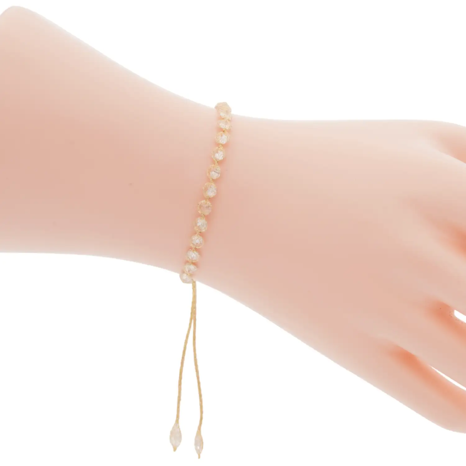 สร้อยข้อมือทอง18K ประดับเพชร CZ ดีไซน์ TUSCAN CROCHET - Image 2