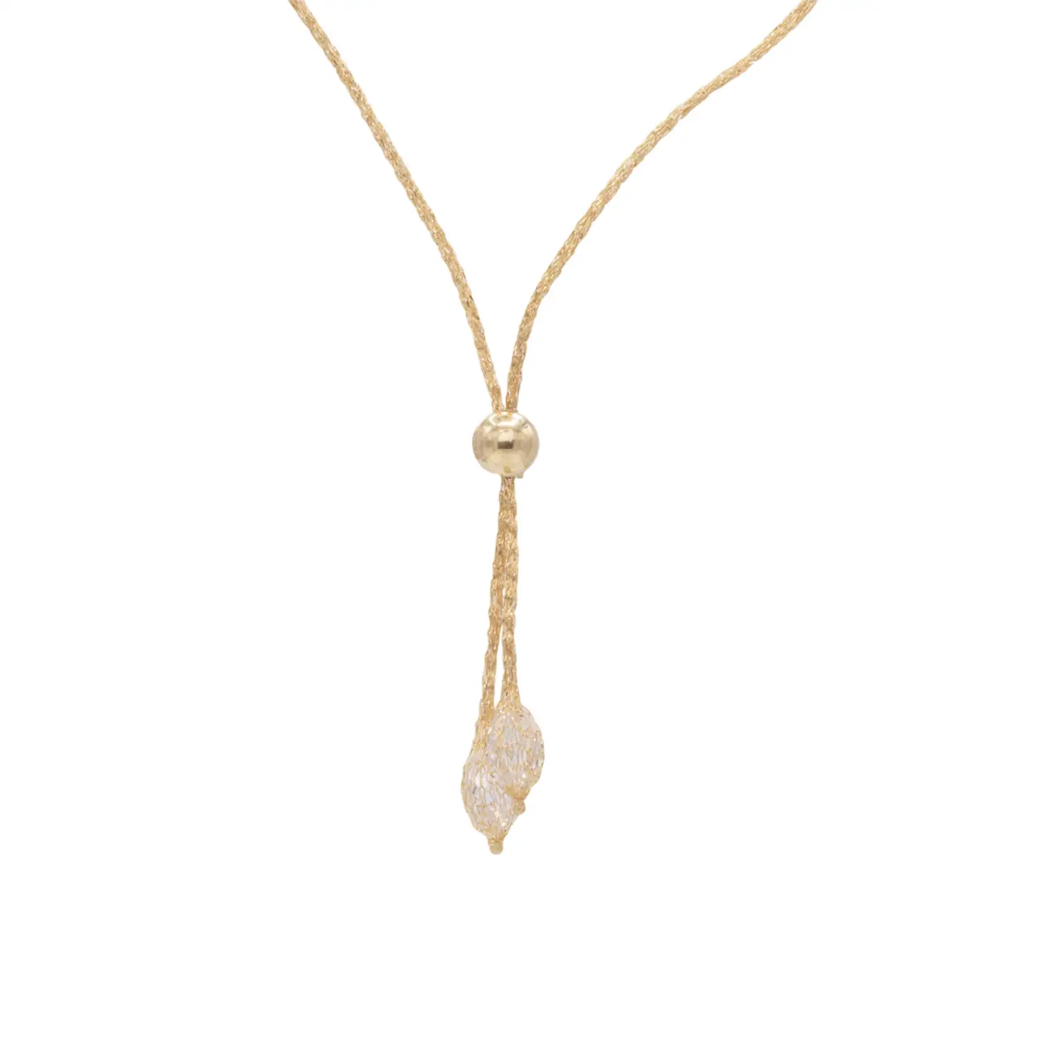 สร้อยข้อมือทอง18K ประดับเพชร CZ ดีไซน์ TUSCAN CROCHET - Image 4