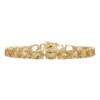 สร้อยข้อมือ ดีไซน์ Tennis Bracelet เงิน925 ชุบทอง18K ประดับซิทรินทรงรี