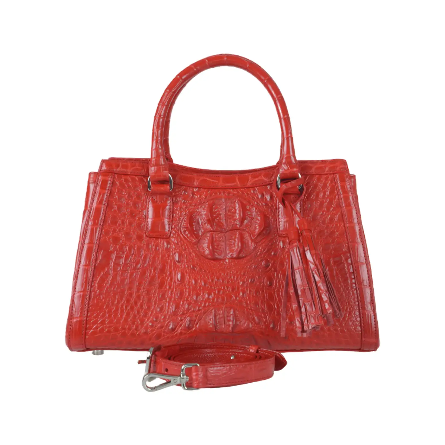 กระเป๋าถือหนังจระเข้แท้ รุ่น Elegance Croc - Image 3