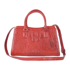 กระเป๋าถือหนังจระเข้แท้ รุ่น Elegance Croc - Image 4
