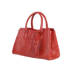 กระเป๋าถือหนังจระเข้แท้ รุ่น Elegance Croc - Image 5