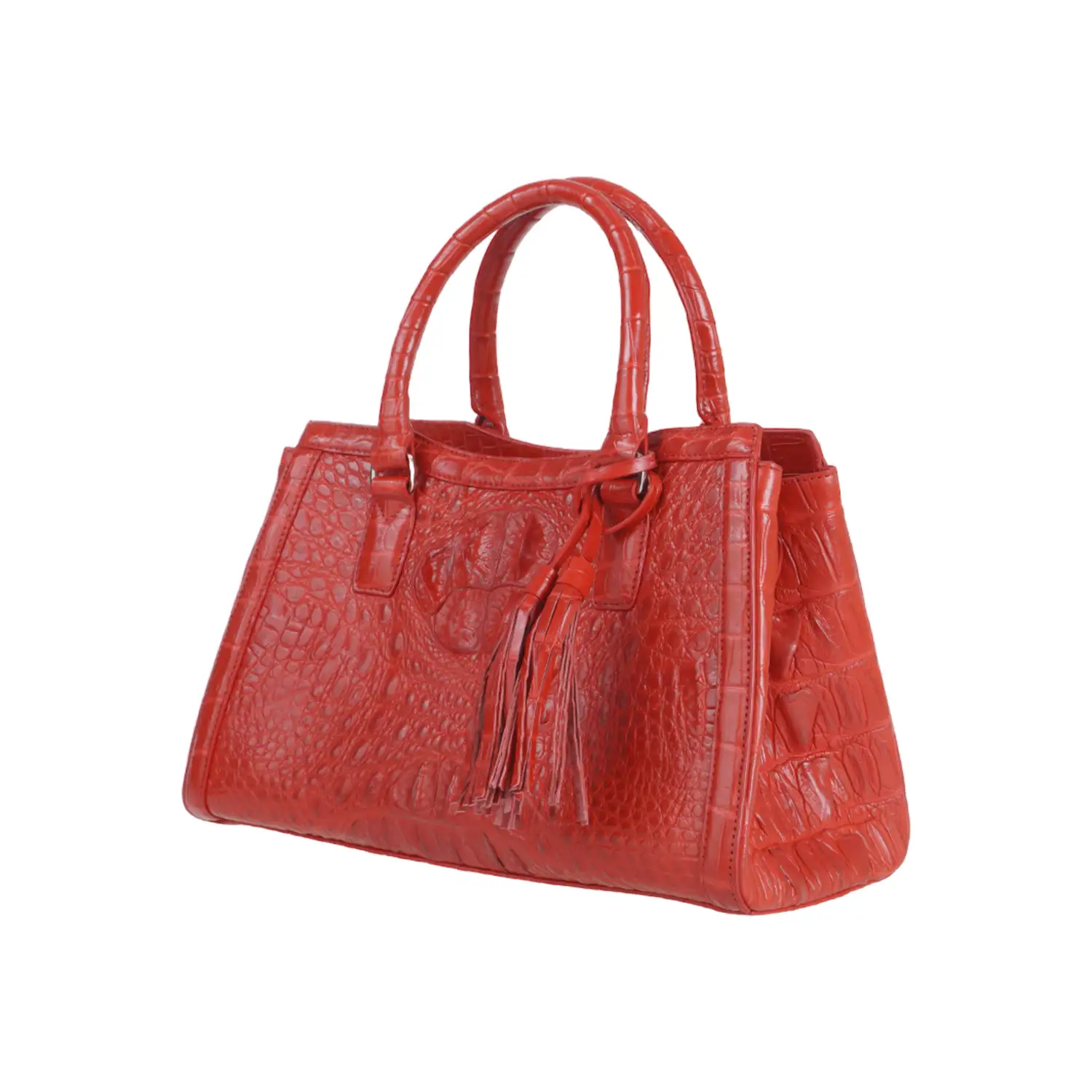 กระเป๋าถือหนังจระเข้แท้ รุ่น Elegance Croc - Image 5