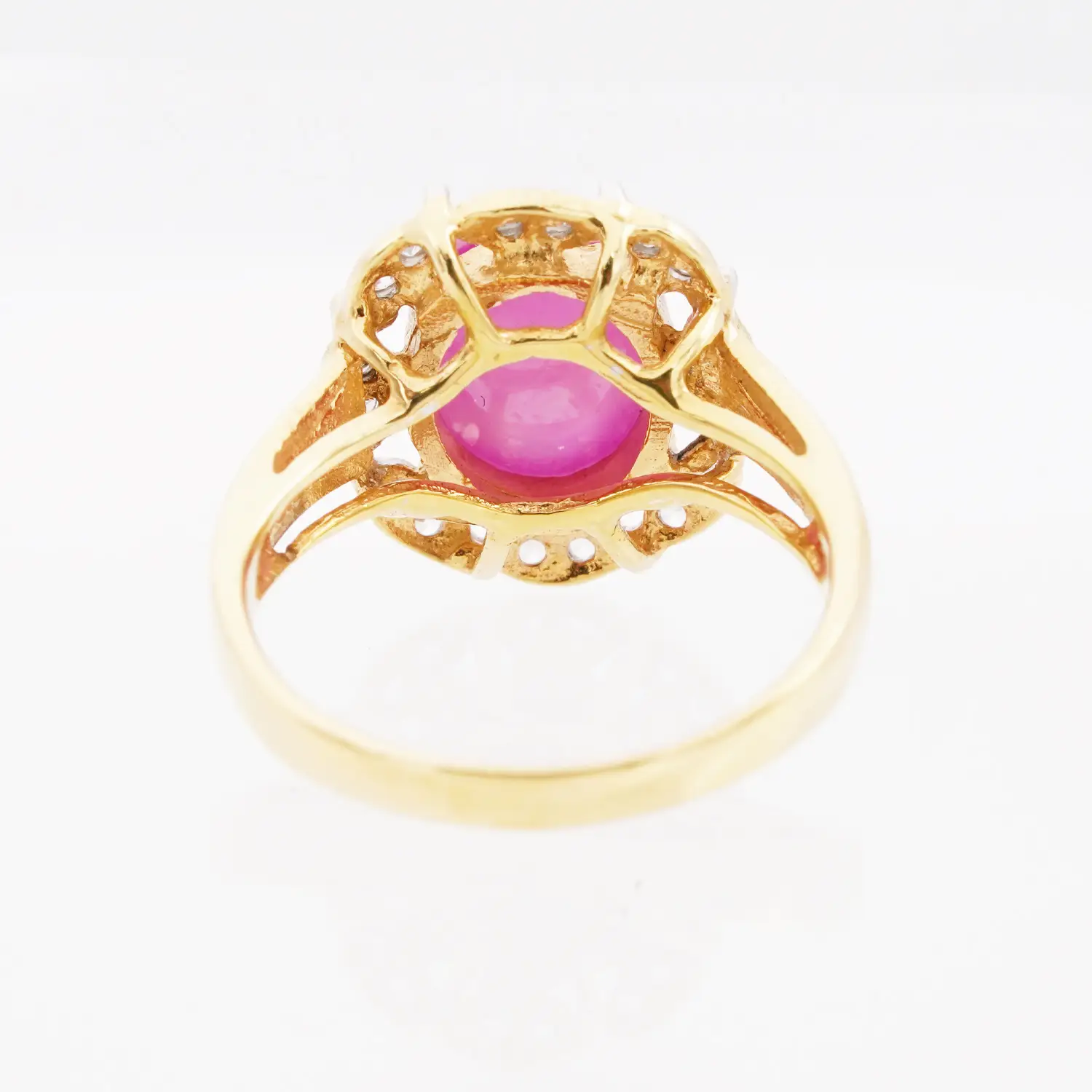 แหวนเงิน925 ชุบทอง24K ประดับโอปอ และเซอร์คอนสีขาว - Image 3