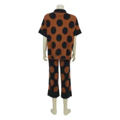 เซตโพลก้า ดอท บันนี่ เสื้อเชิ้ตและกางเกง ทรงคูลอตยาว 4 ส่วน - Image 5