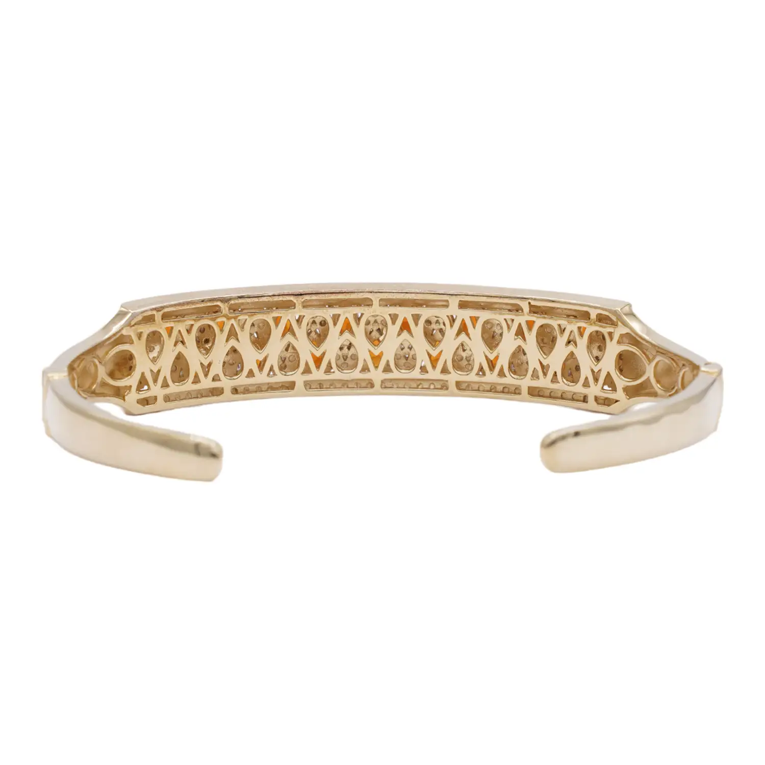 กำไลข้อมือเงิน925 ชุบทอง14K ประดับมาเดร่า ซิทริน - Image 4