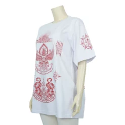 เซตเสื้อยืดคอกลม สีขาวและสีดำ  สกรีนลายยันต์โบราณ (สีขาวยันต์ครุฑ, สีดำยันต์เสือ) - Image 6
