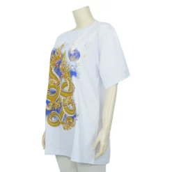 เซตเสื้อยืดคอกลมสีขาว  พิมพ์ลายพญานาค - Image 4