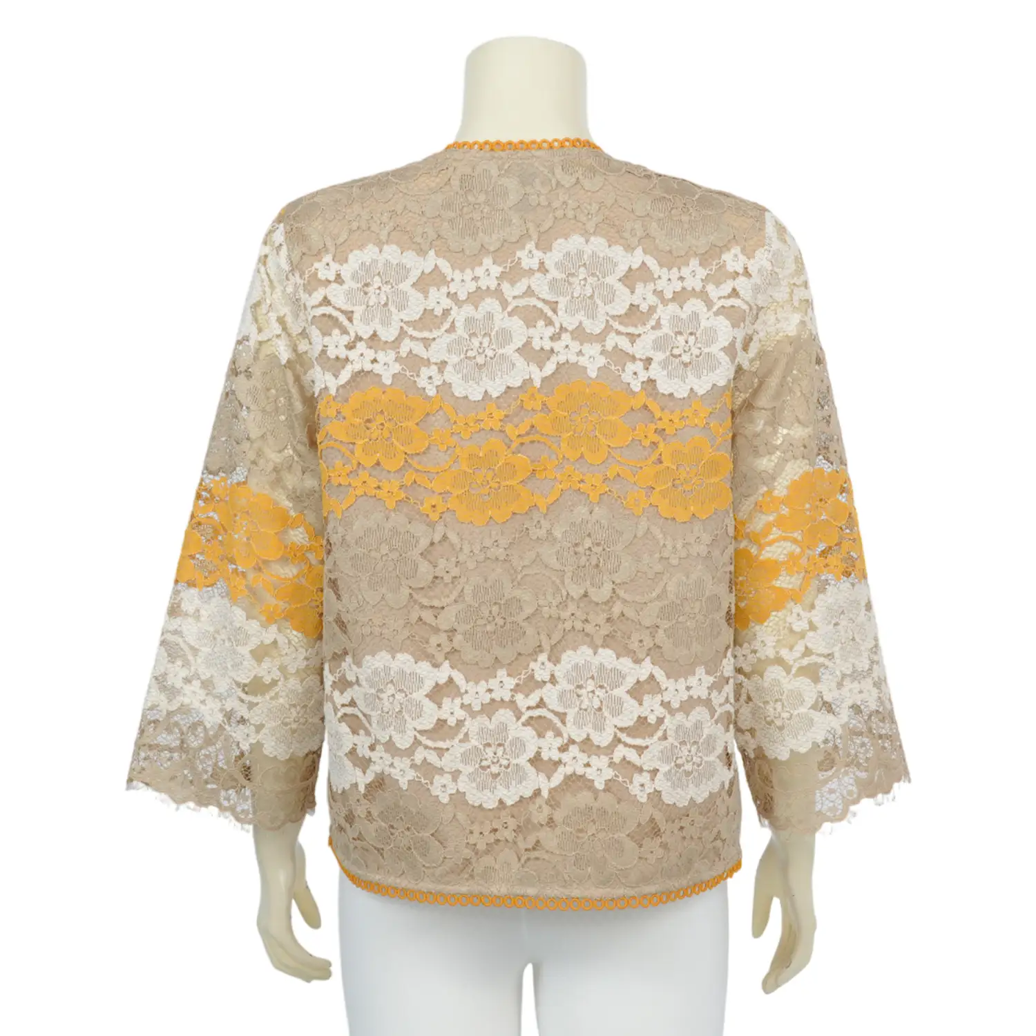 เสื้อแจ็คเก็ต แขนยาว ผ้าลูกไม้ พร้อมเสื้อแขนกุด - Image 3