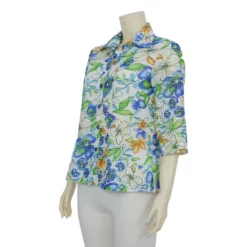 เสื้อเชิ้ตสตรี แขน 3 ส่วน  ผ้าลูกไม้ฮันน่า - Image 2