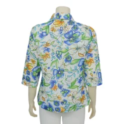 เสื้อเชิ้ตสตรี แขน 3 ส่วน  ผ้าลูกไม้ฮันน่า - Image 3